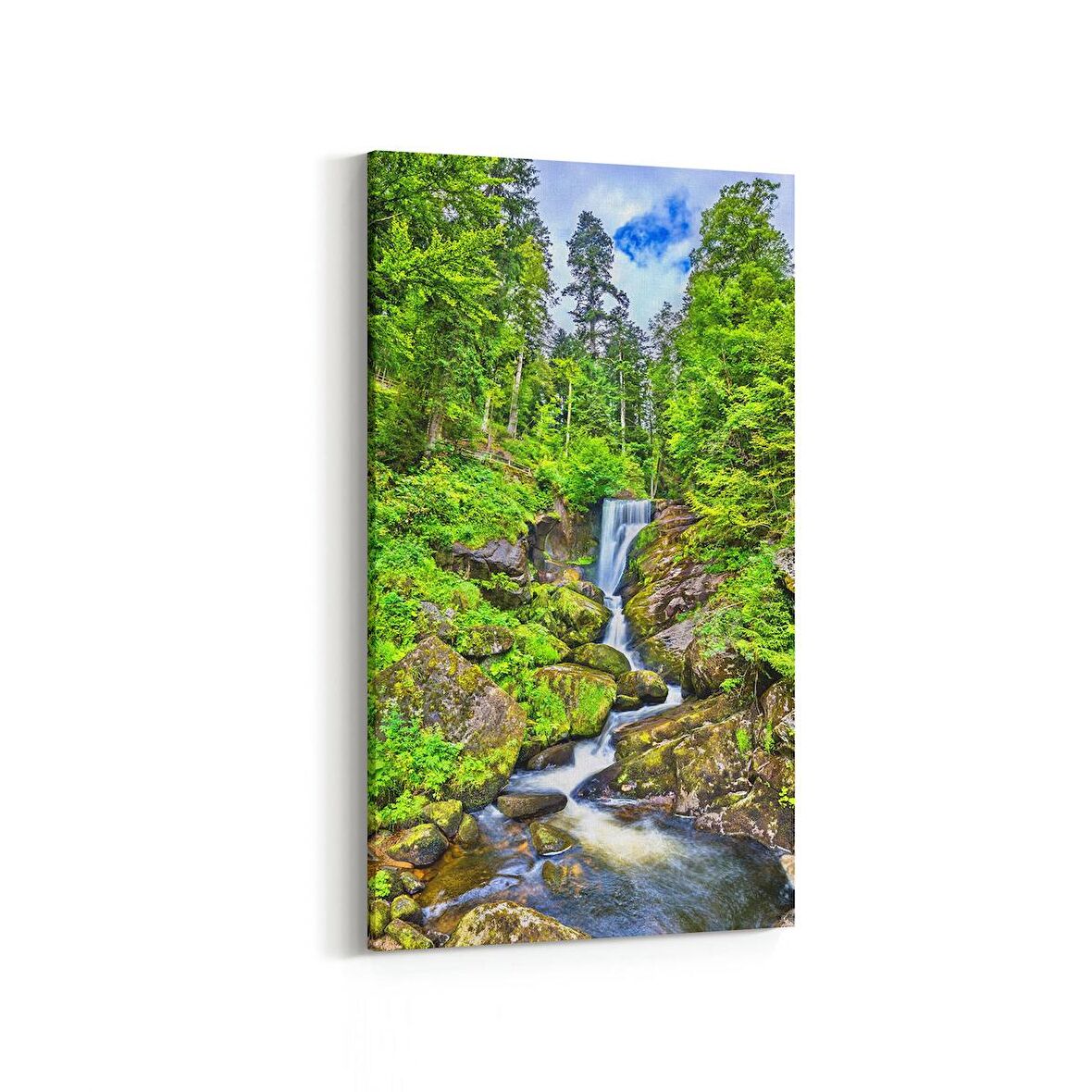 Olla 14141DD Doğa / Manzara Görseli Dikey Dar Kanvas Tablo (Ölçü: 40X80)