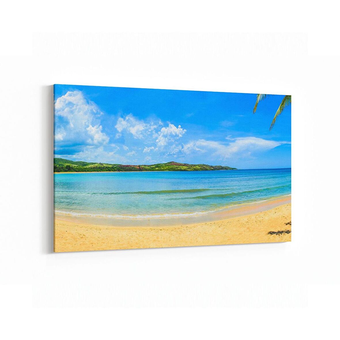 Olla 16546Y Kumsal / Sahil Görseli Yatay Kanvas Tablo (Ölçü: 150X100)
