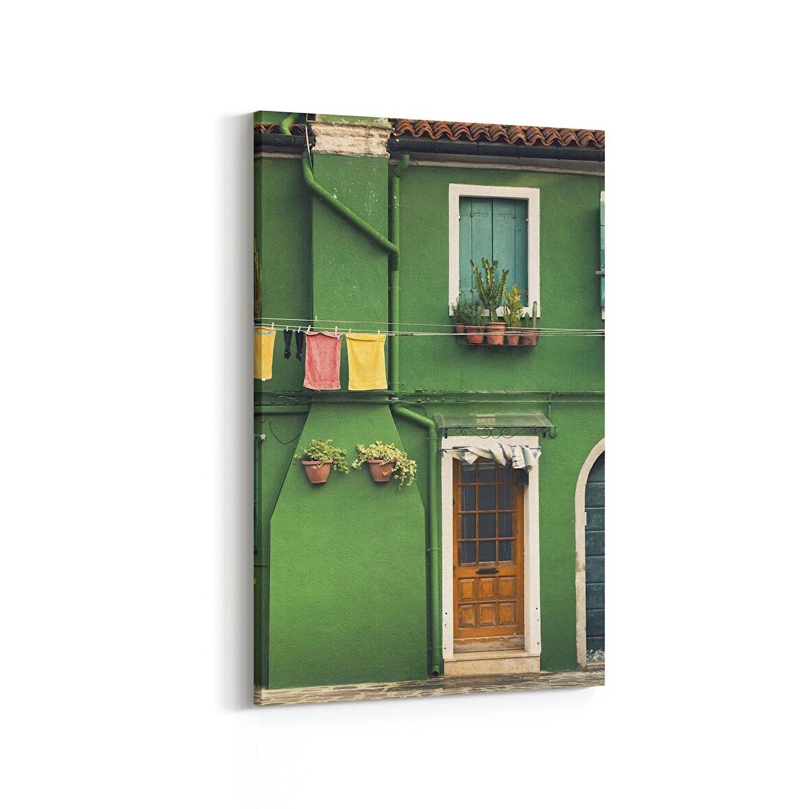 Olla 18014D Yapı Görseli Dikey Kanvas Tablo (Ölçü: 20X30)