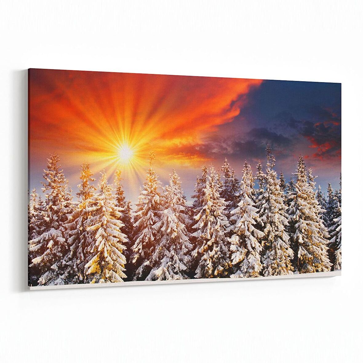 Olla 16088Y Günbatımı Görseli Yatay Kanvas Tablo (Ölçü: 90X60)