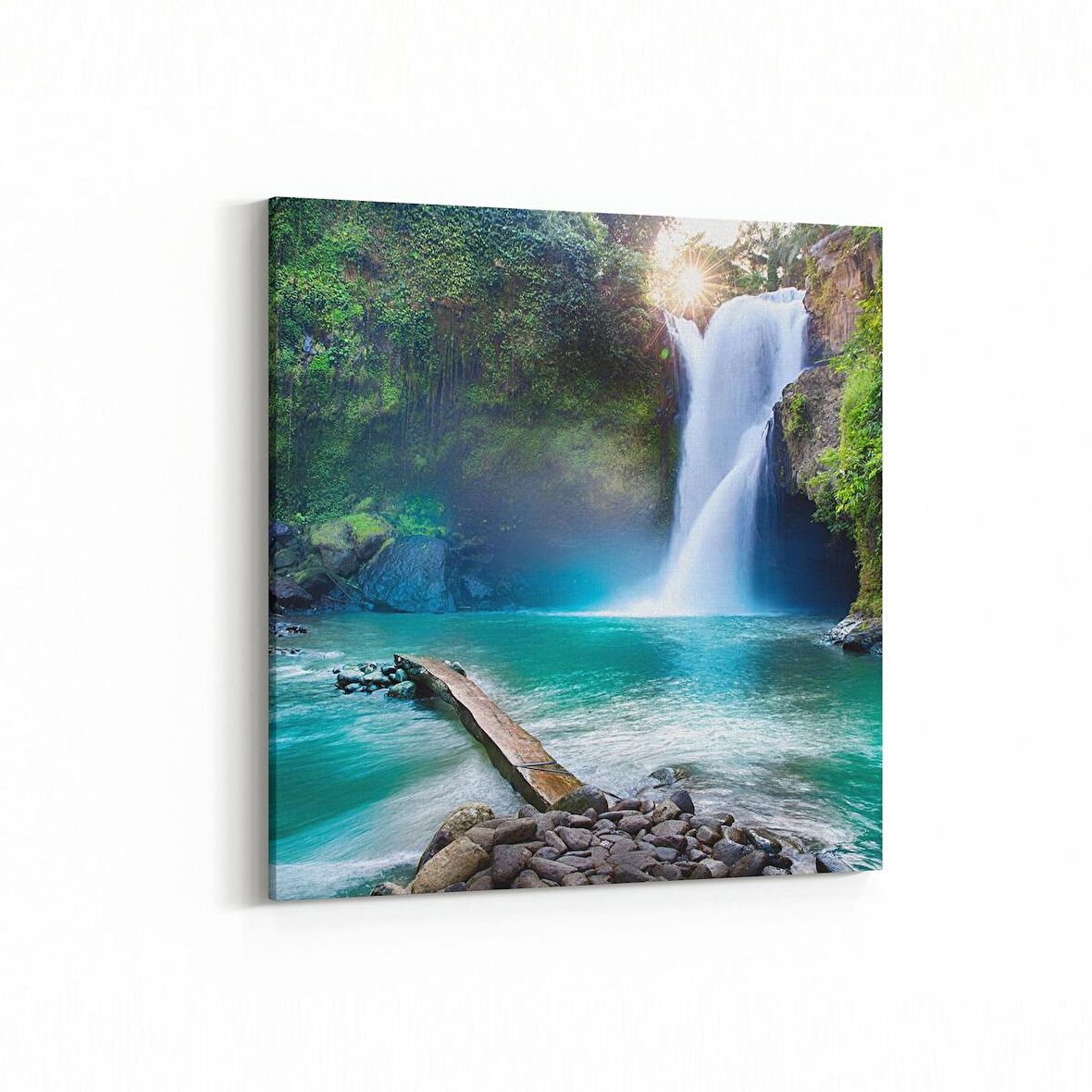 Olla 14082K Doğa / Manzara Görseli Kare Kanvas Tablo (Ölçü: 25X25)