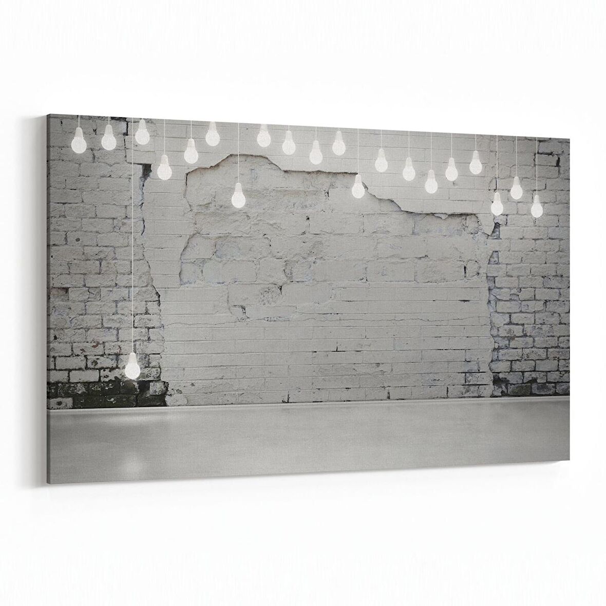 Olla 12436Y Beton Görseli Yatay Kanvas Tablo (Ölçü: 120X80)