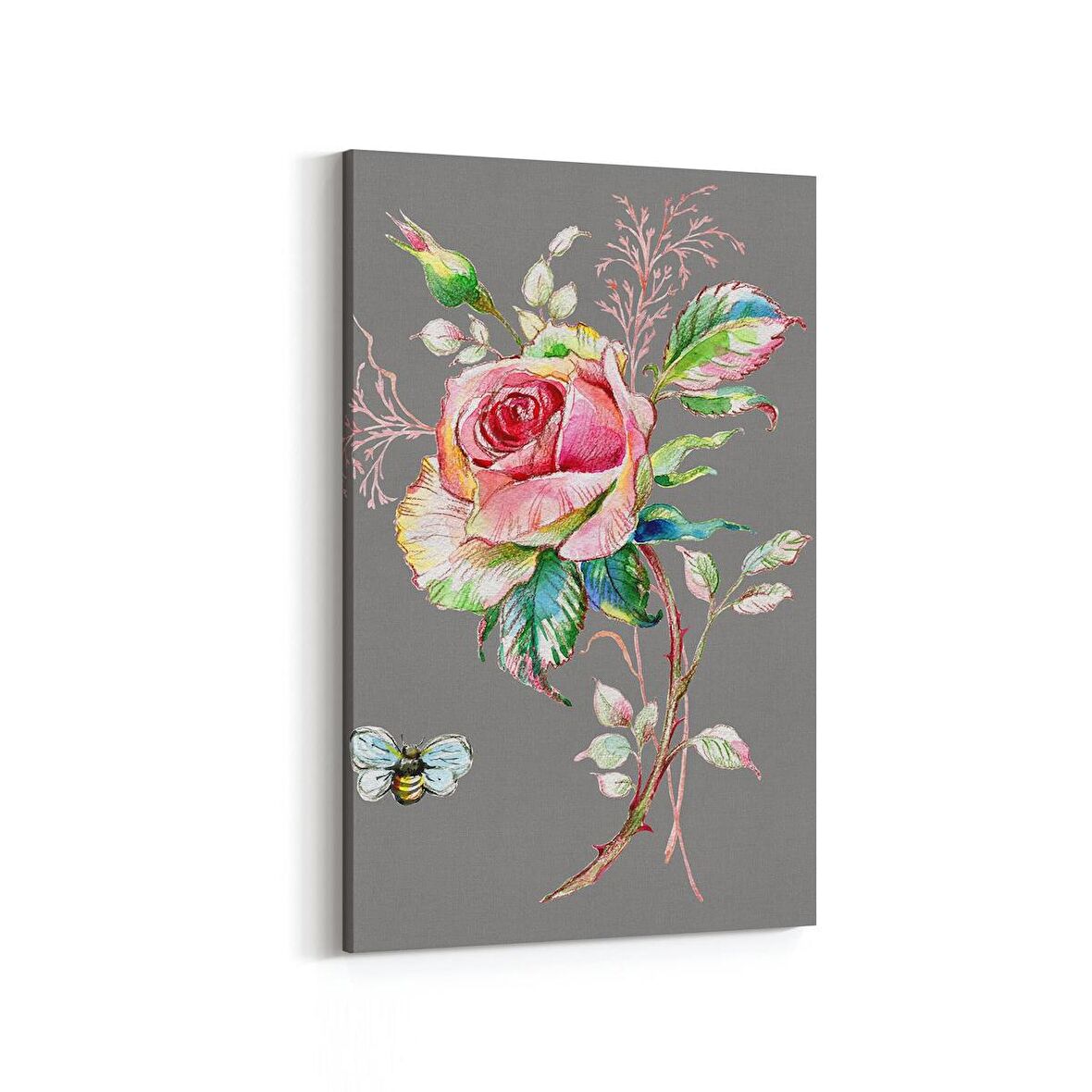 Olla 17844D Yağlı Boya Görseli Dikey Kanvas Tablo (Ölçü: 80X120)