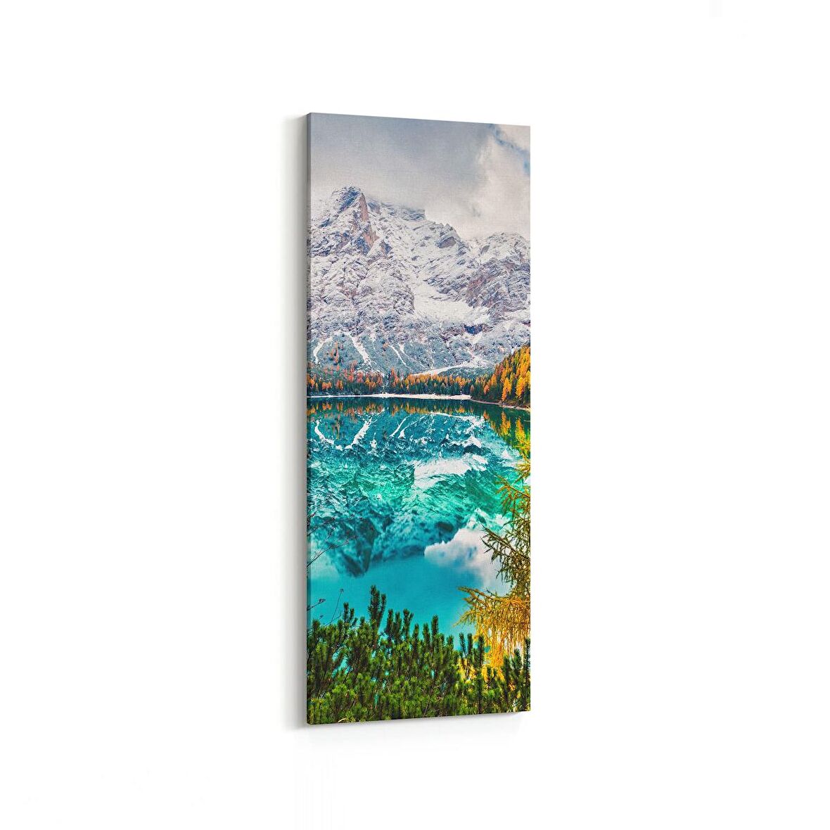 Olla 14458DI Doğa / Manzara Görseli Dikey İnce Kanvas Tablo (Ölçü: 40X120)