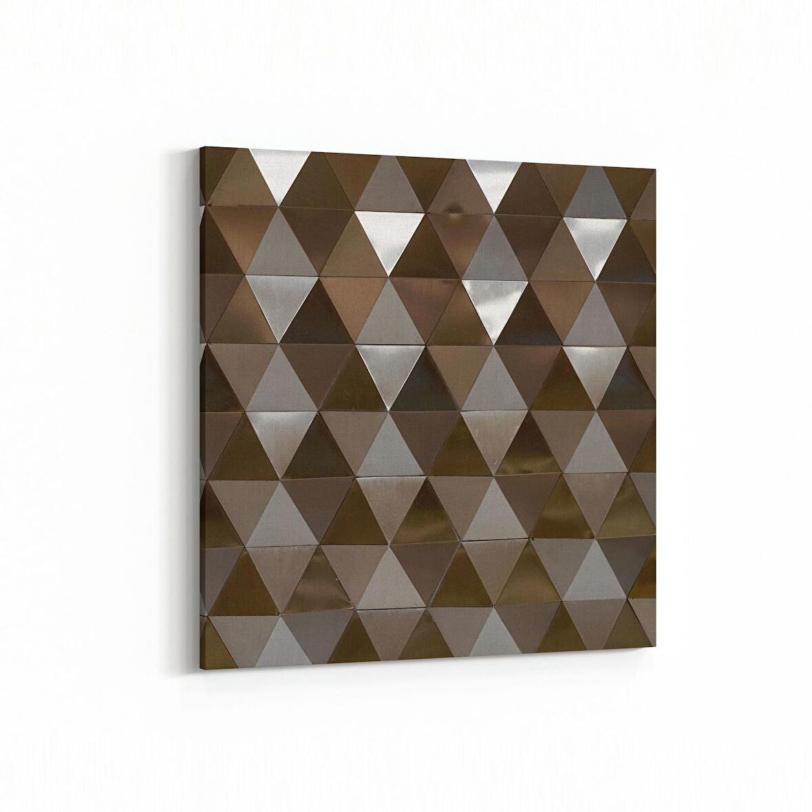 Olla 10013K Abstract 3 Boyut Görsel Kare Kanvas Tablo (Ölçü: 30X30)