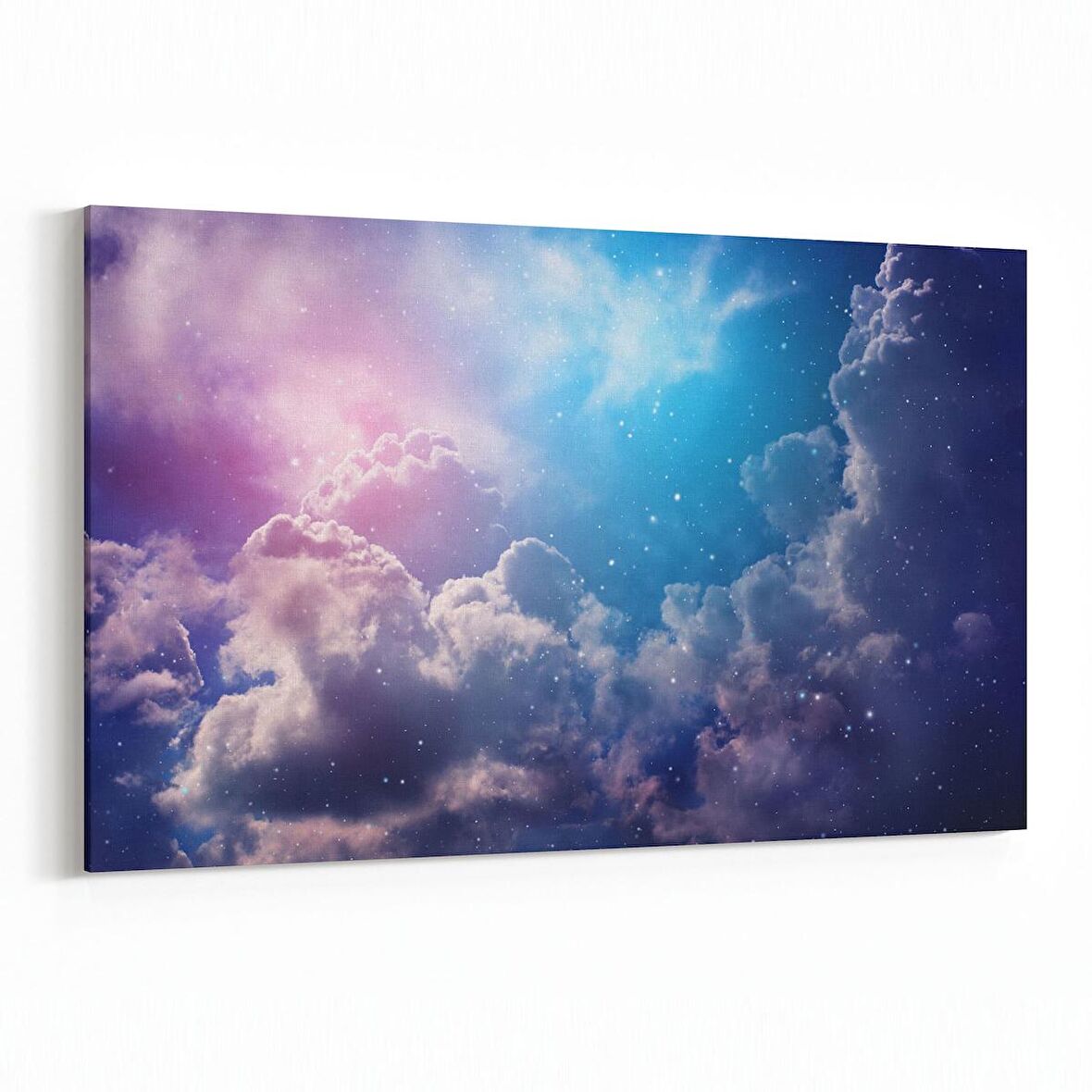 Olla 14776Y Gece Gökyüzü Görseli Yatay Kanvas Tablo (Ölçü: 90X60)