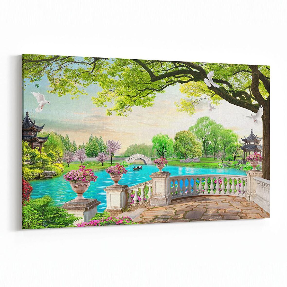 Olla 13663Y Doğa / Manzara Görseli Yatay Kanvas Tablo (Ölçü: 150X100)