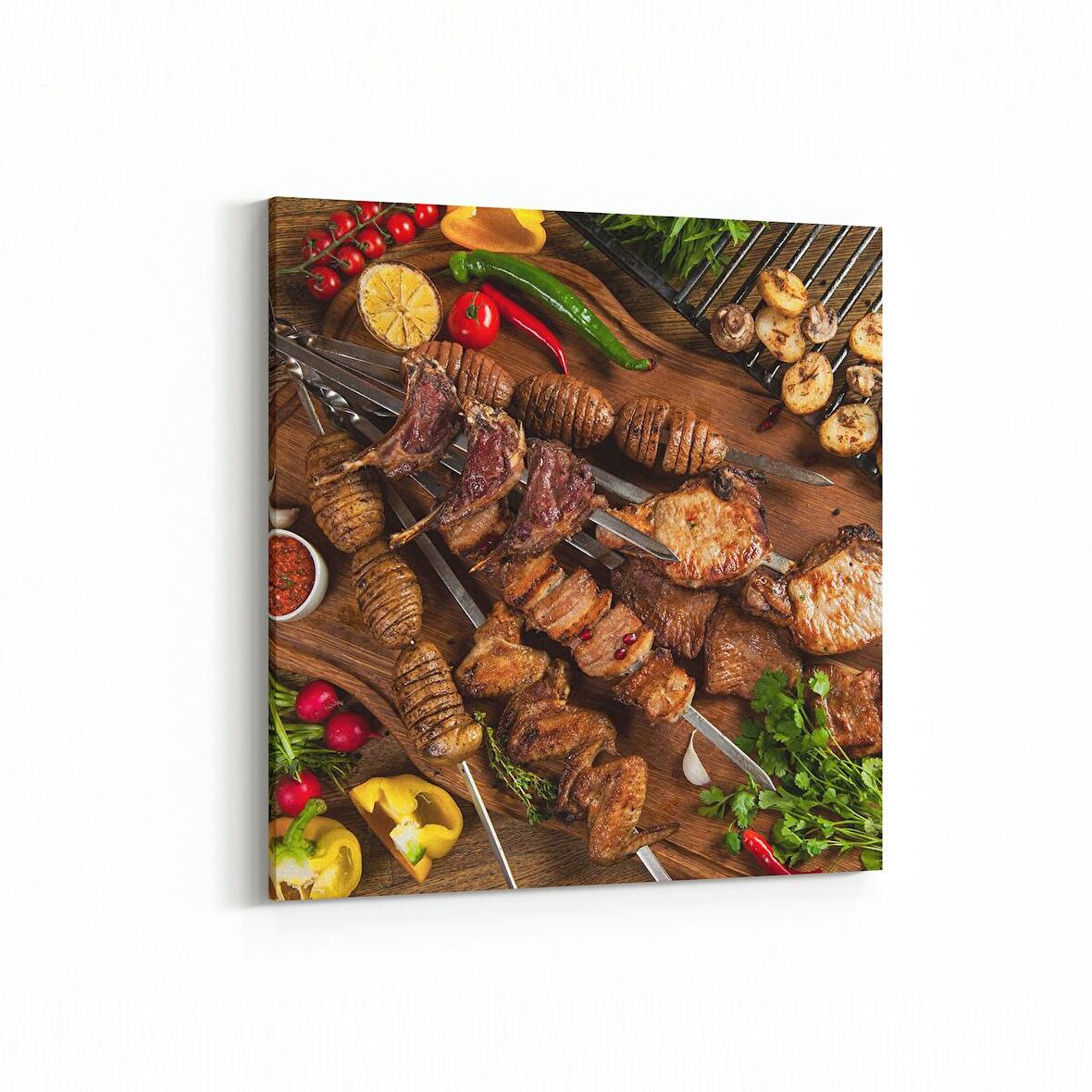 Olla 15250K Gıda Görseli Kare Kanvas Tablo (Ölçü: 30X30)