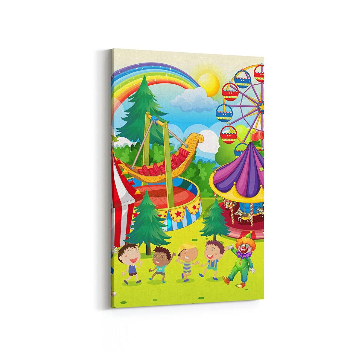 Olla 12776D Çocuk Odası Görseli Dikey Kanvas Tablo (Ölçü: 100X150)