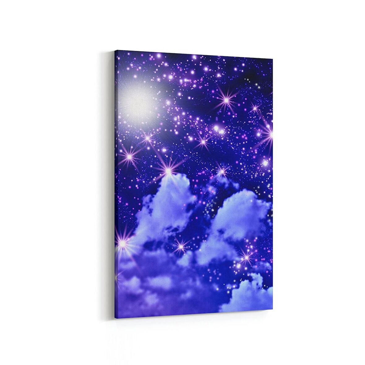 Olla 14674D Gece Gökyüzü Görseli Dikey Kanvas Tablo (Ölçü: 20X30)