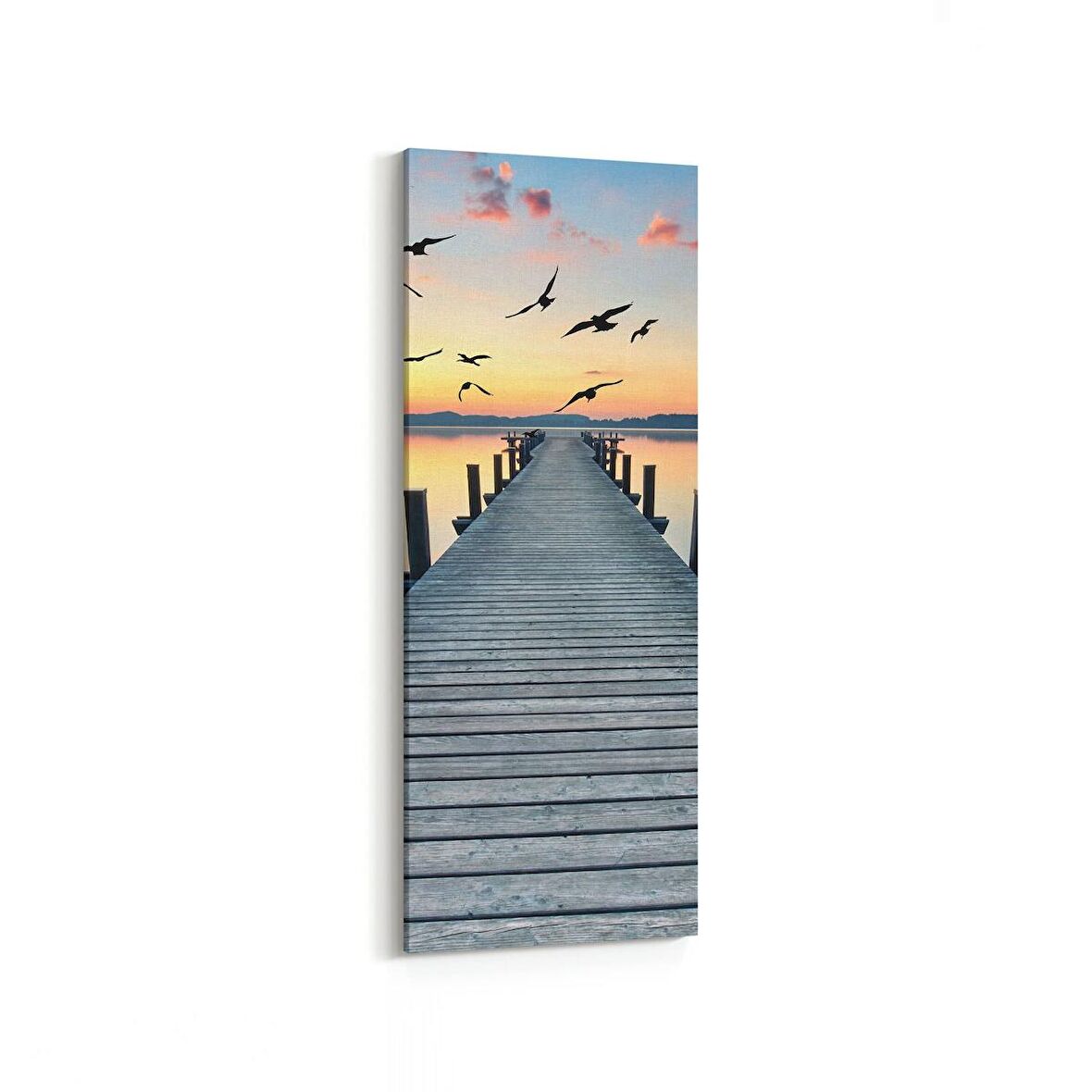 Olla 14078DI Doğa / Manzara Görseli Dikey İnce Kanvas Tablo (Ölçü: 40X120)