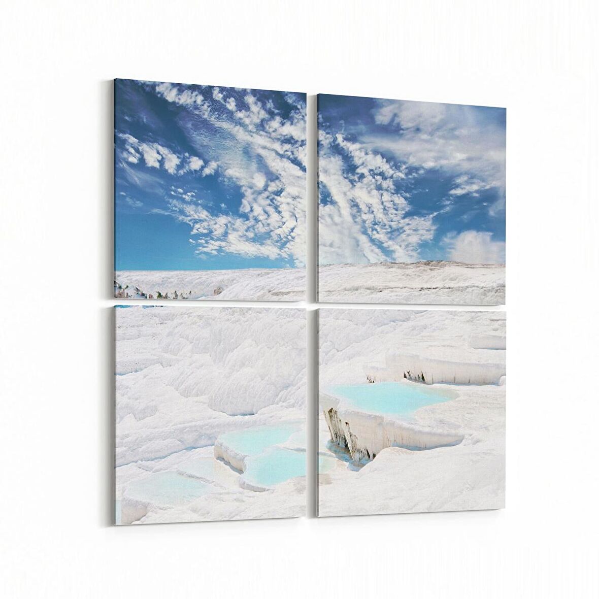 Olla 13790K4 Doğa / Manzara Görseli Kare 4'lü Kanvas Tablo (Ölçü: 125X125)