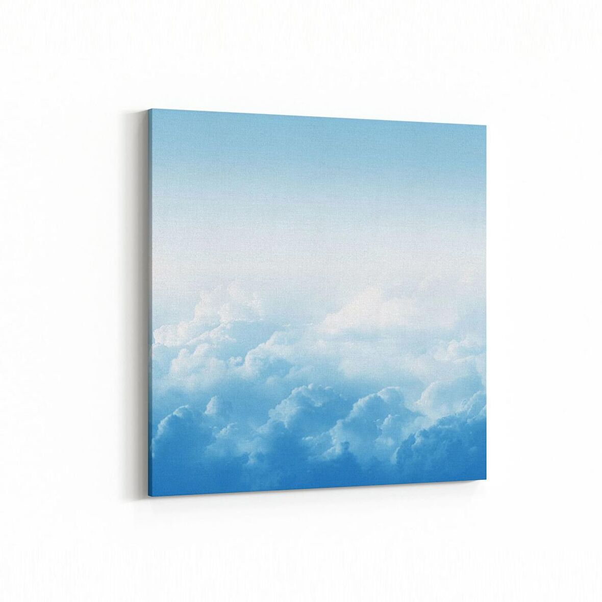 Olla 15499K Gökyüzü Bulut Görseli  Kare Kanvas Tablo (Ölçü: 30X30)