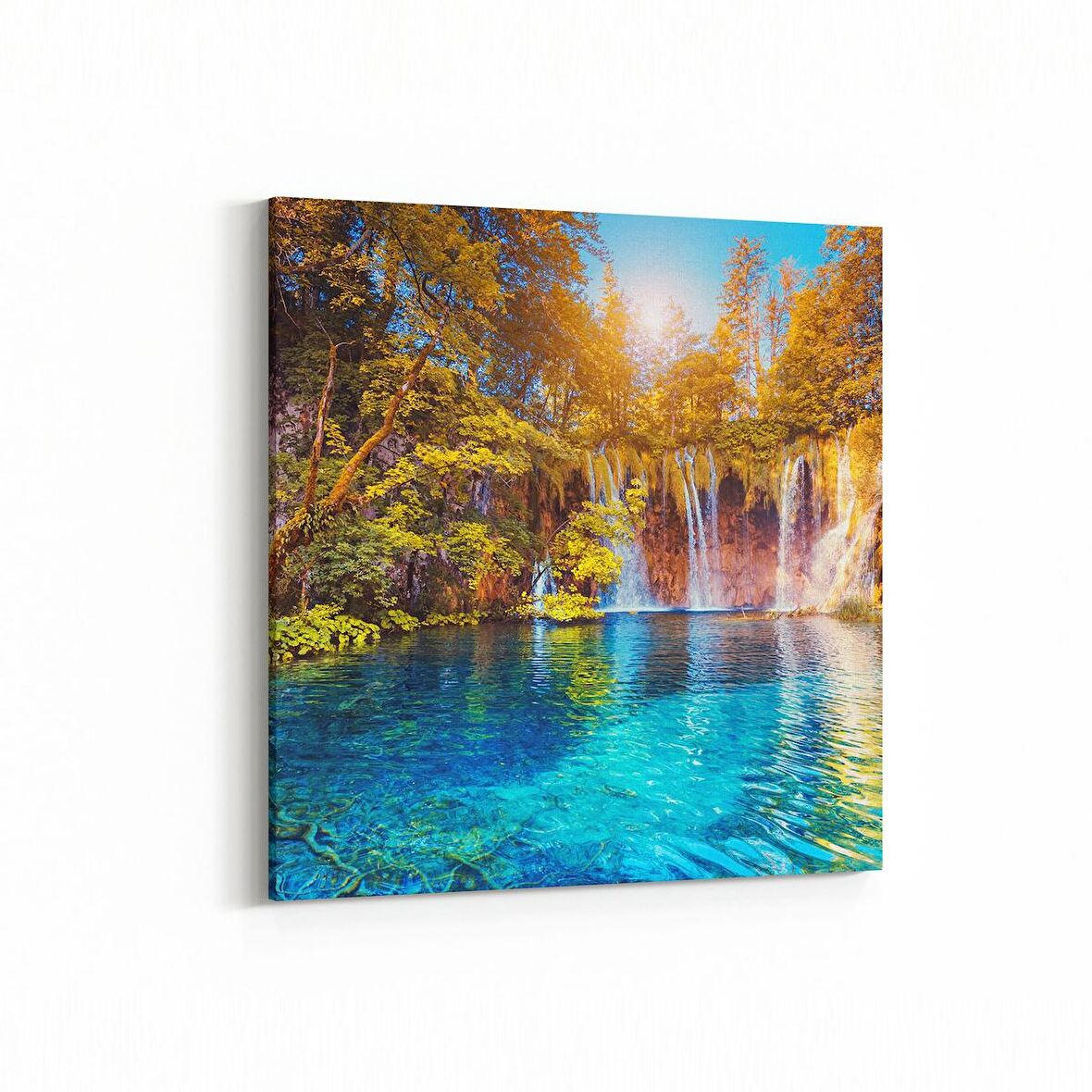 Olla 13931K Doğa / Manzara Görseli Kare Kanvas Tablo (Ölçü: 25X25)