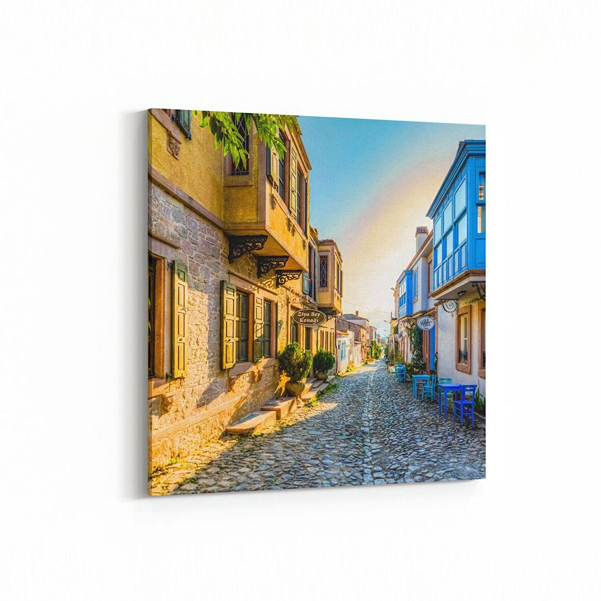 Olla 18036K4 Yapı Görseli Kare 4'lü Kanvas Tablo (Ölçü: 65X65)