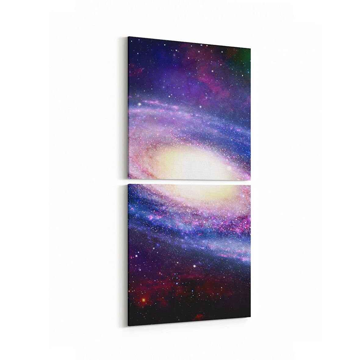 Olla 17589K2D Uzay Görseli Kare 2'li Dikey Kanvas Tablo (Ölçü: 30X65)