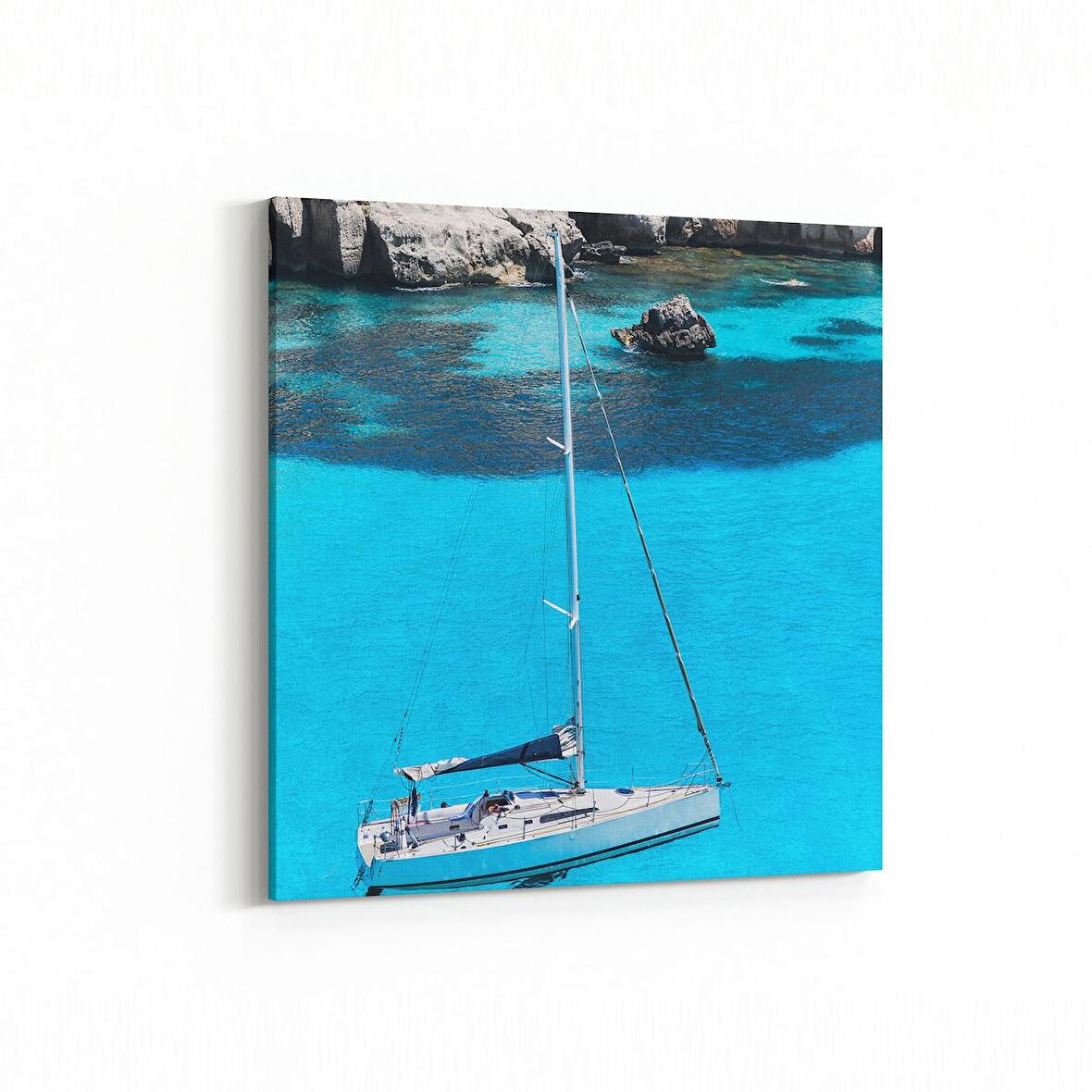 Olla 12217K Araç Görseli Kare Kanvas Tablo (Ölçü: 30X30)