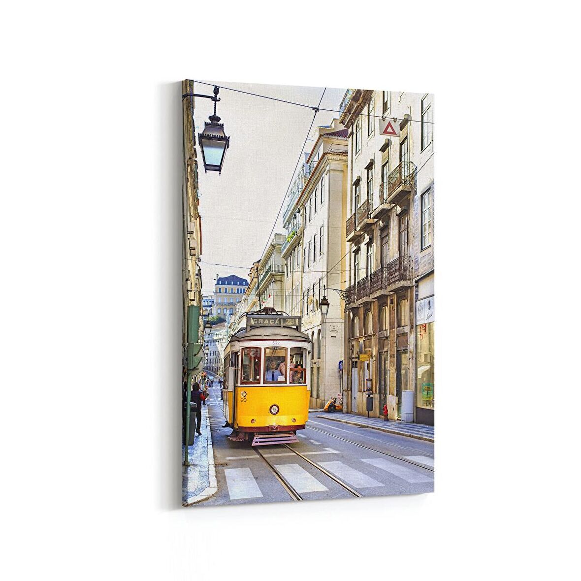 Olla 18334D Yapı Görseli Dikey Kanvas Tablo (Ölçü: 60X90)