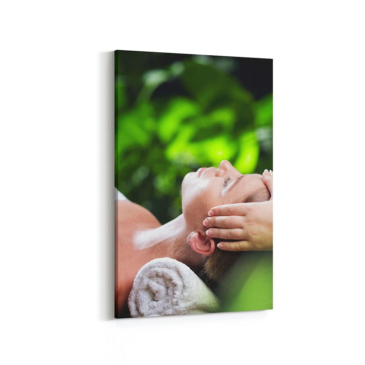 Olla 17039D Spa / Masaj Görseli Dikey Kanvas Tablo (Ölçü: 60X90)