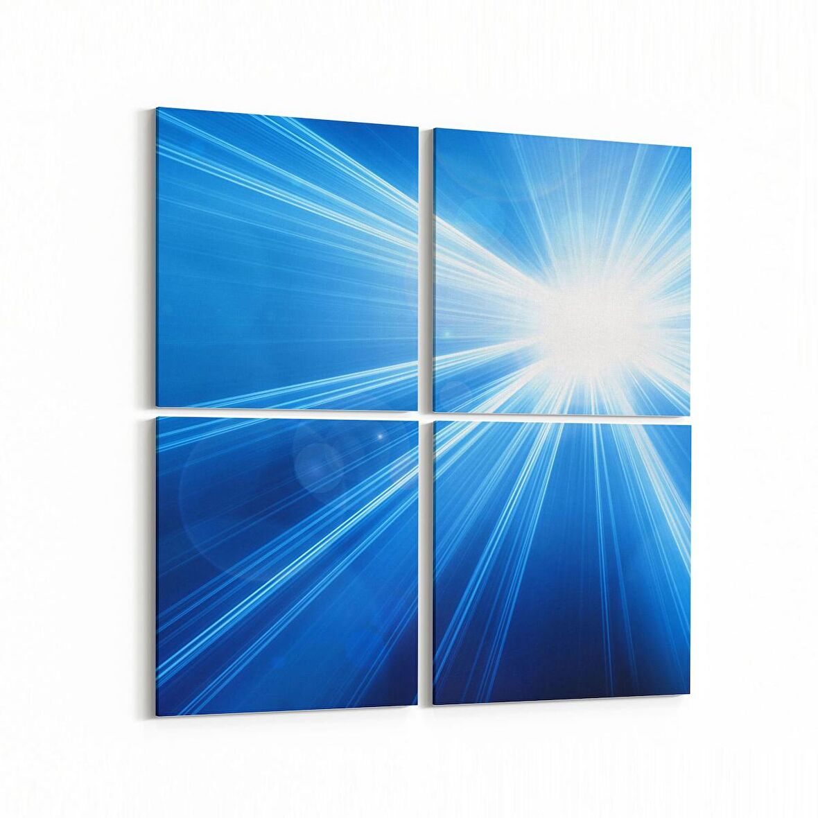 Olla 10202K4 Abstract Görsel Kare 4'lü Kanvas Tablo (Ölçü: 145X145)