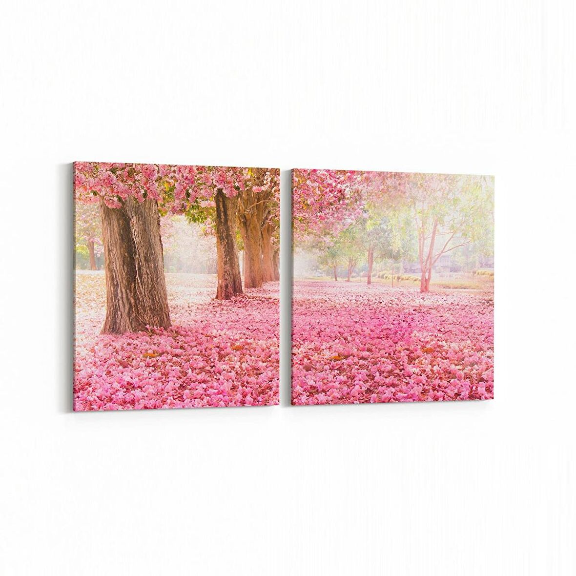 Olla 14347K2Y Doğa / Manzara Görseli Kare 2'li Yatay Kanvas Tablo (Ölçü: 125X60)