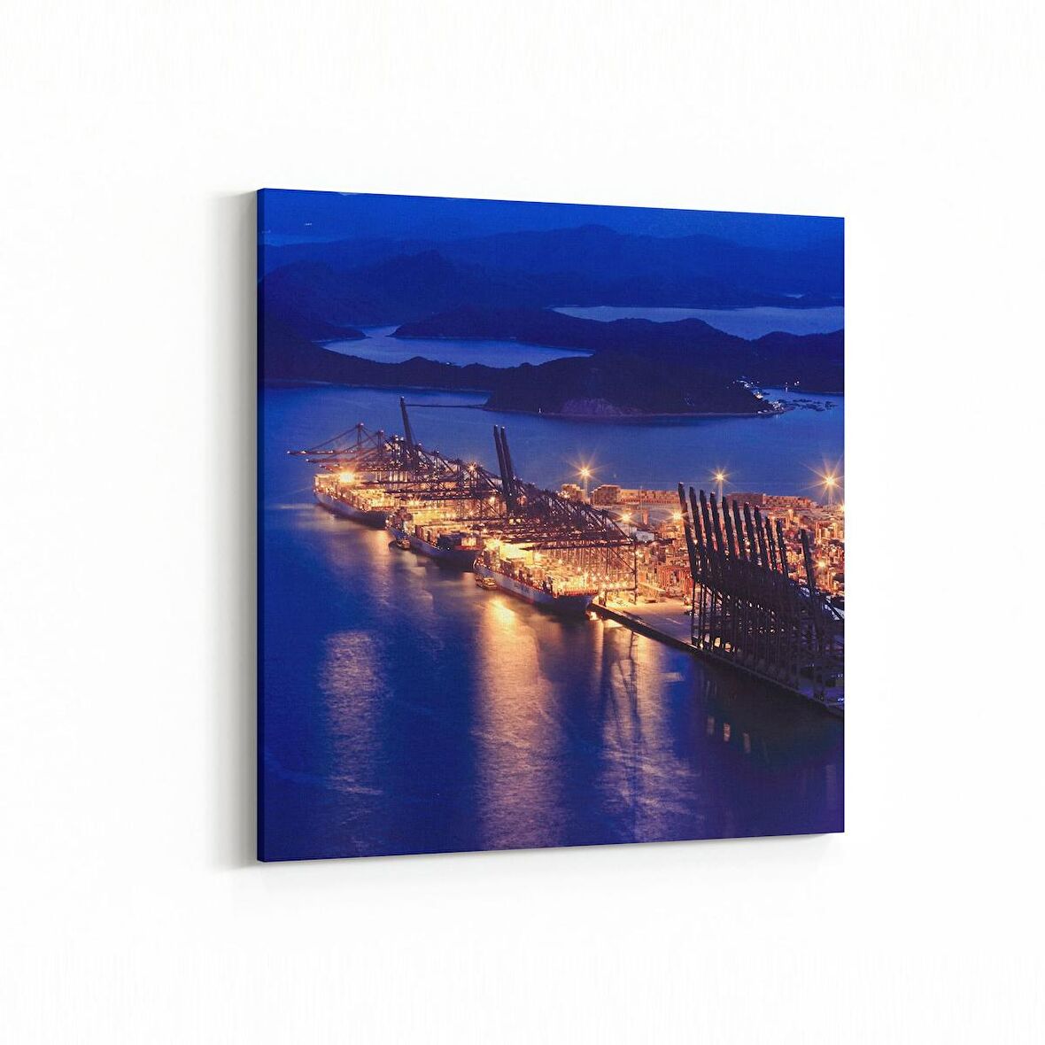 Olla 18636K Yapı Görseli Kare Kanvas Tablo (Ölçü: 25X25)