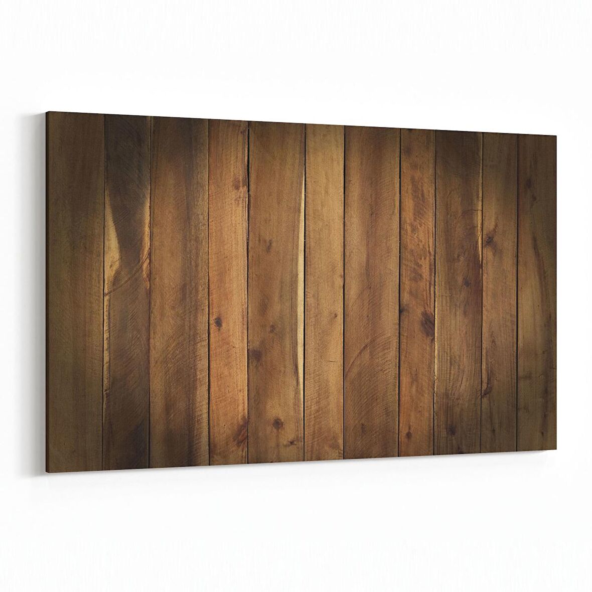 Olla 12048Y Ahşap Desen Görseli Yatay Kanvas Tablo (Ölçü: 150X100)