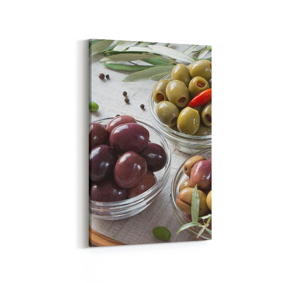 Olla 15153D Gıda Görseli Dikey Kanvas Tablo (Ölçü: 60X90)