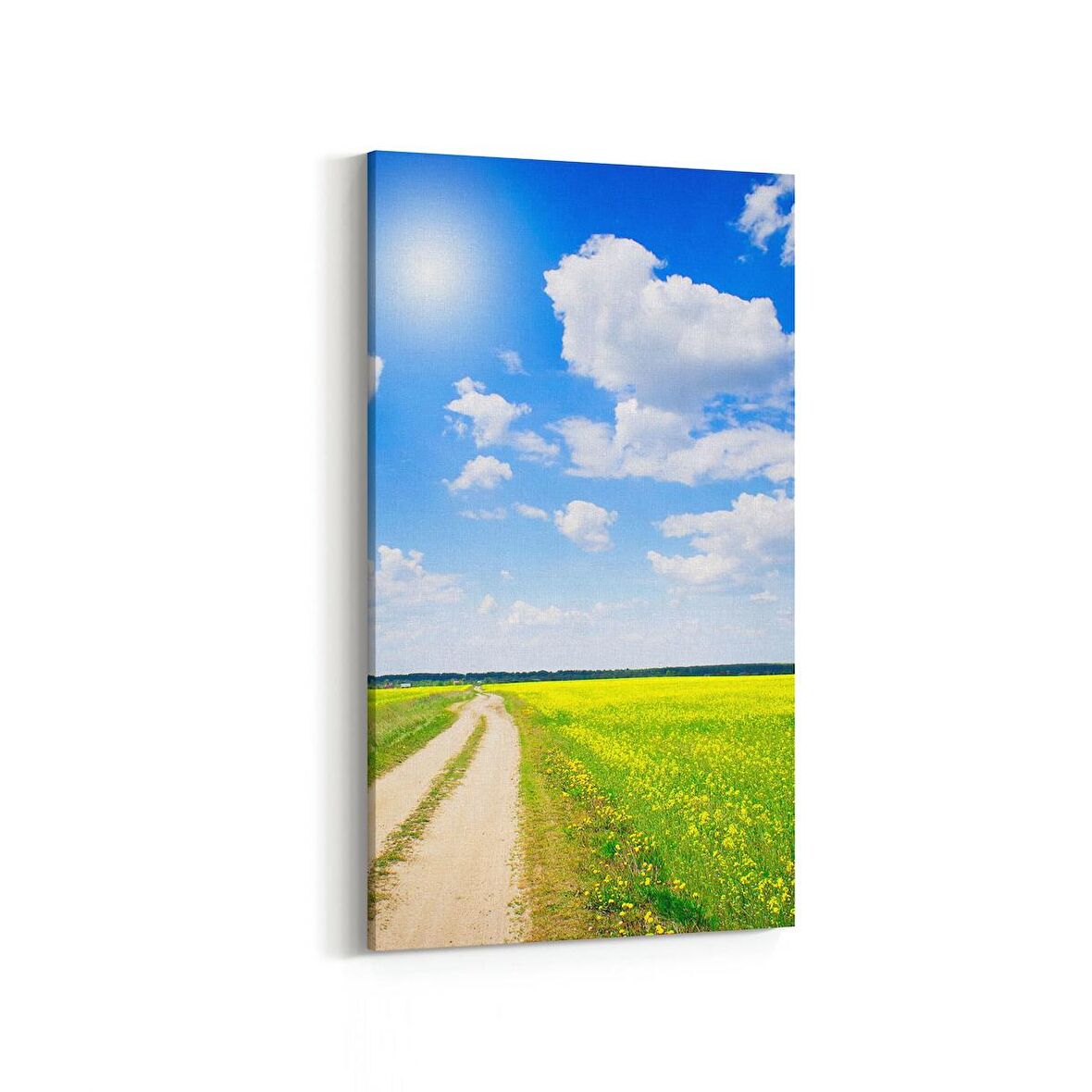 Olla 14513DD Doğa / Manzara Görseli Dikey Dar Kanvas Tablo (Ölçü: 40X80)