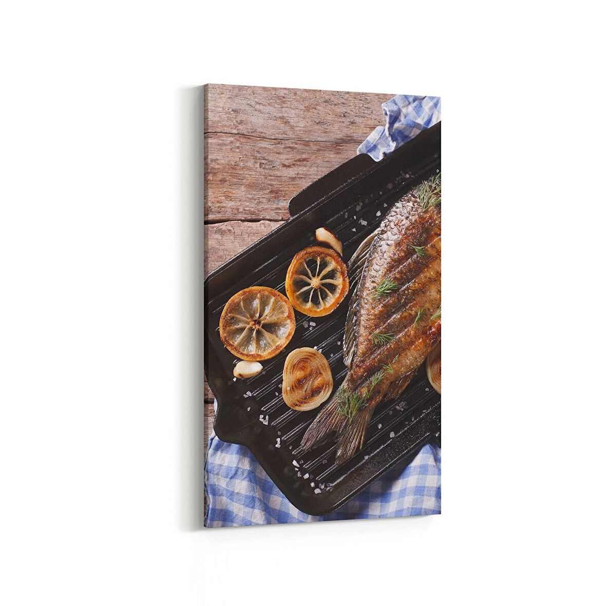 Olla 15142DD Gıda Görseli Dikey Dar Kanvas Tablo (Ölçü: 40X80)