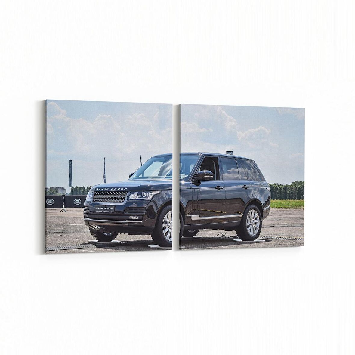 Olla 12320K2Y Araç Görseli Kare 2'li Yatay Kanvas Tablo (Ölçü: 125X60)