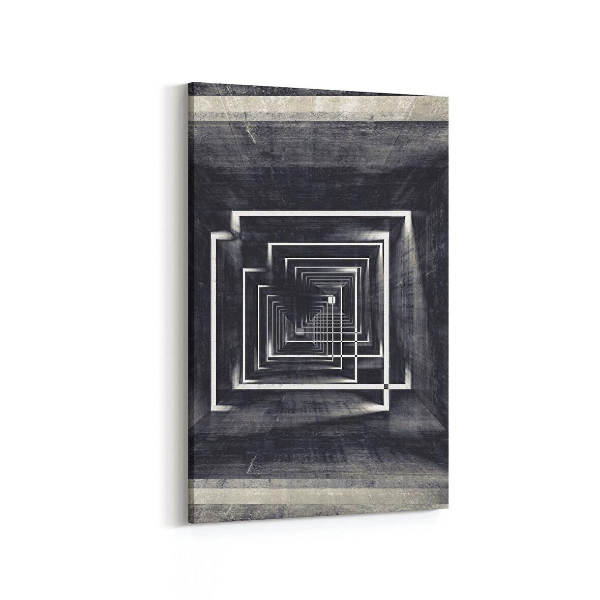 Olla 10434D Abstract Tünel Görsel Dikey Kanvas Tablo (Ölçü: 100X150)