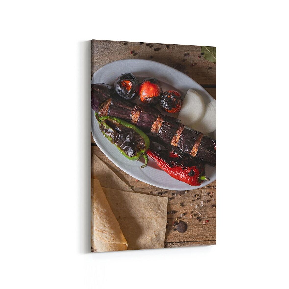 Olla 15097D Gıda Görseli Dikey Kanvas Tablo (Ölçü: 70X105)