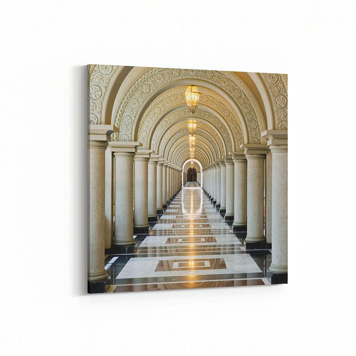 Olla 18807K4 Yapı Görseli Kare 4'lü Kanvas Tablo (Ölçü: 145X145)