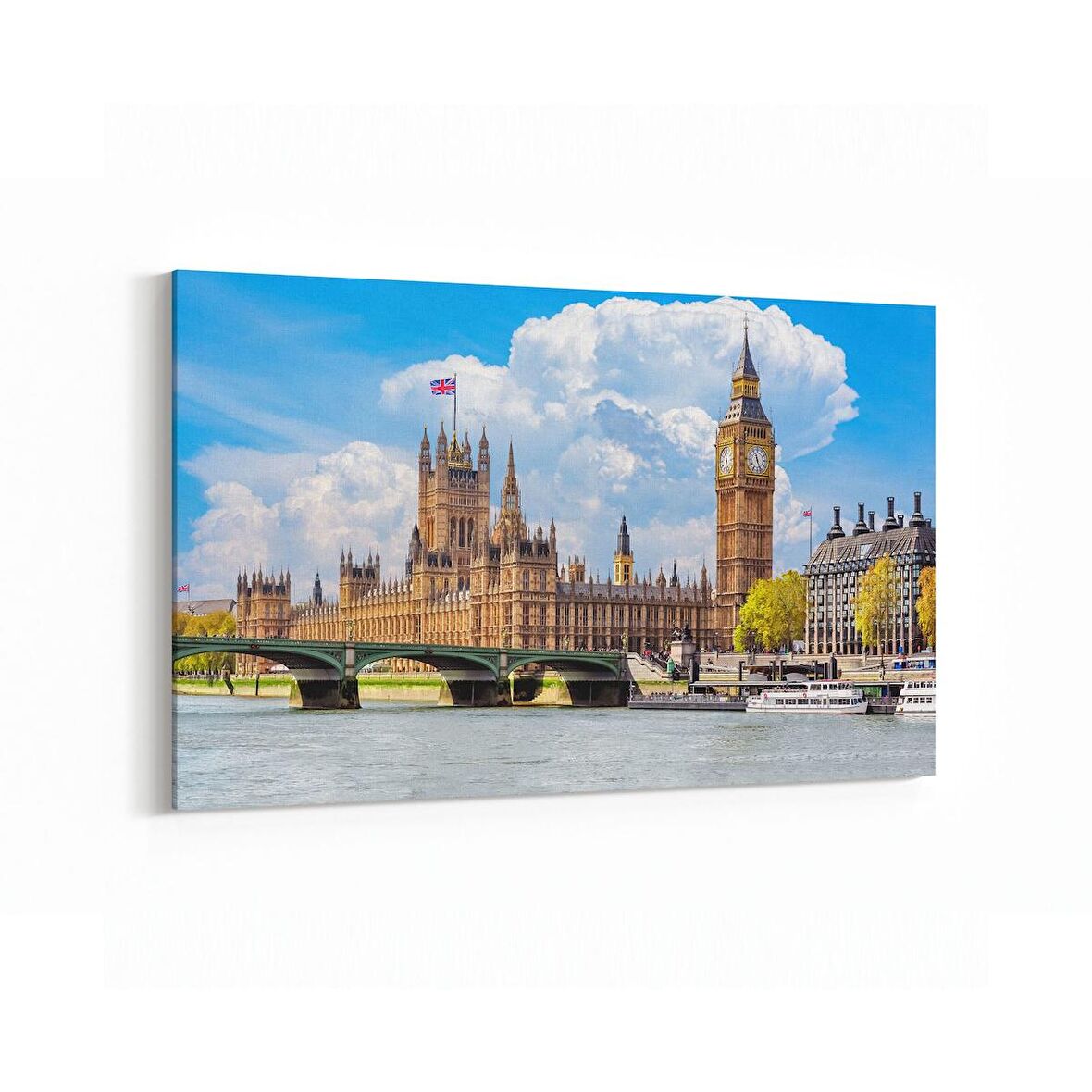 Olla 18087Y Yapı Görseli Yatay Kanvas Tablo (Ölçü: 150X100)