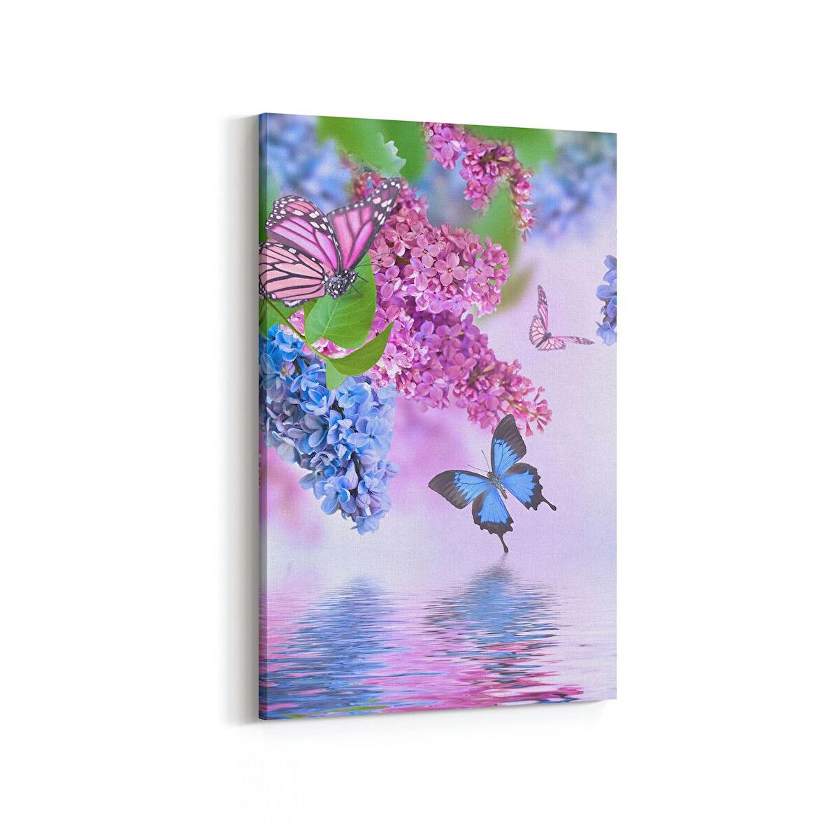 Olla 11701D Orkide Çiçek Görseli Dikey Kanvas Tablo (Ölçü: 70X105)