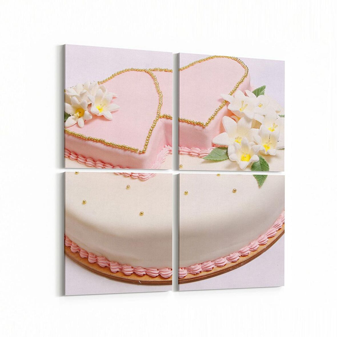 Olla 15156K4 Gıda Görseli Kare 4'lü Kanvas Tablo (Ölçü: 105X105)