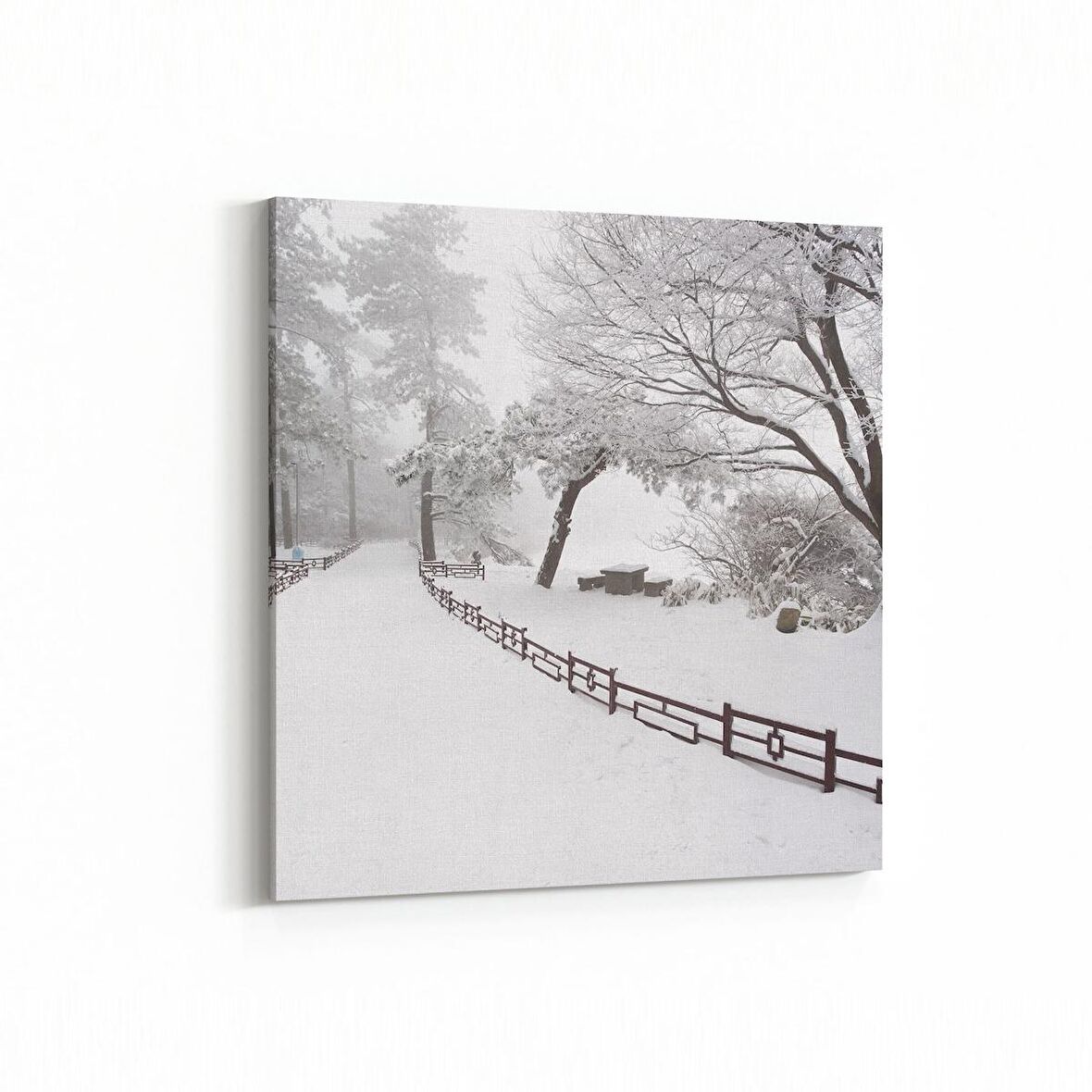 Olla 13257K Doğa / Manzara Görseli Kare Kanvas Tablo (Ölçü: 25X25)