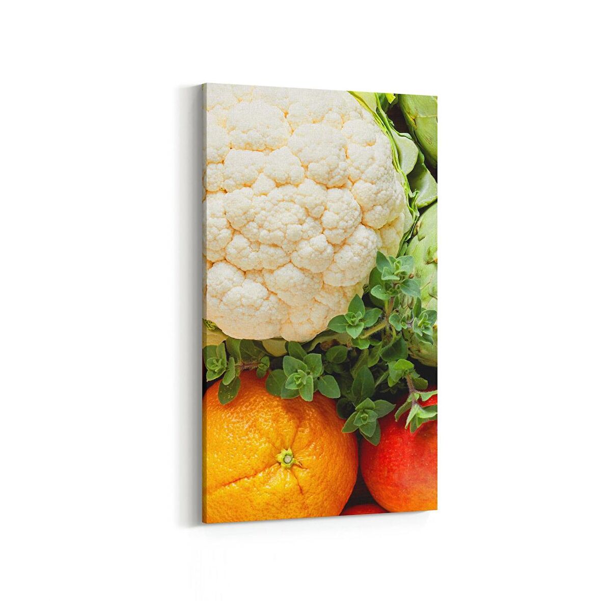 Olla 15255DD Gıda Görseli Dikey Dar Kanvas Tablo (Ölçü: 60X120)