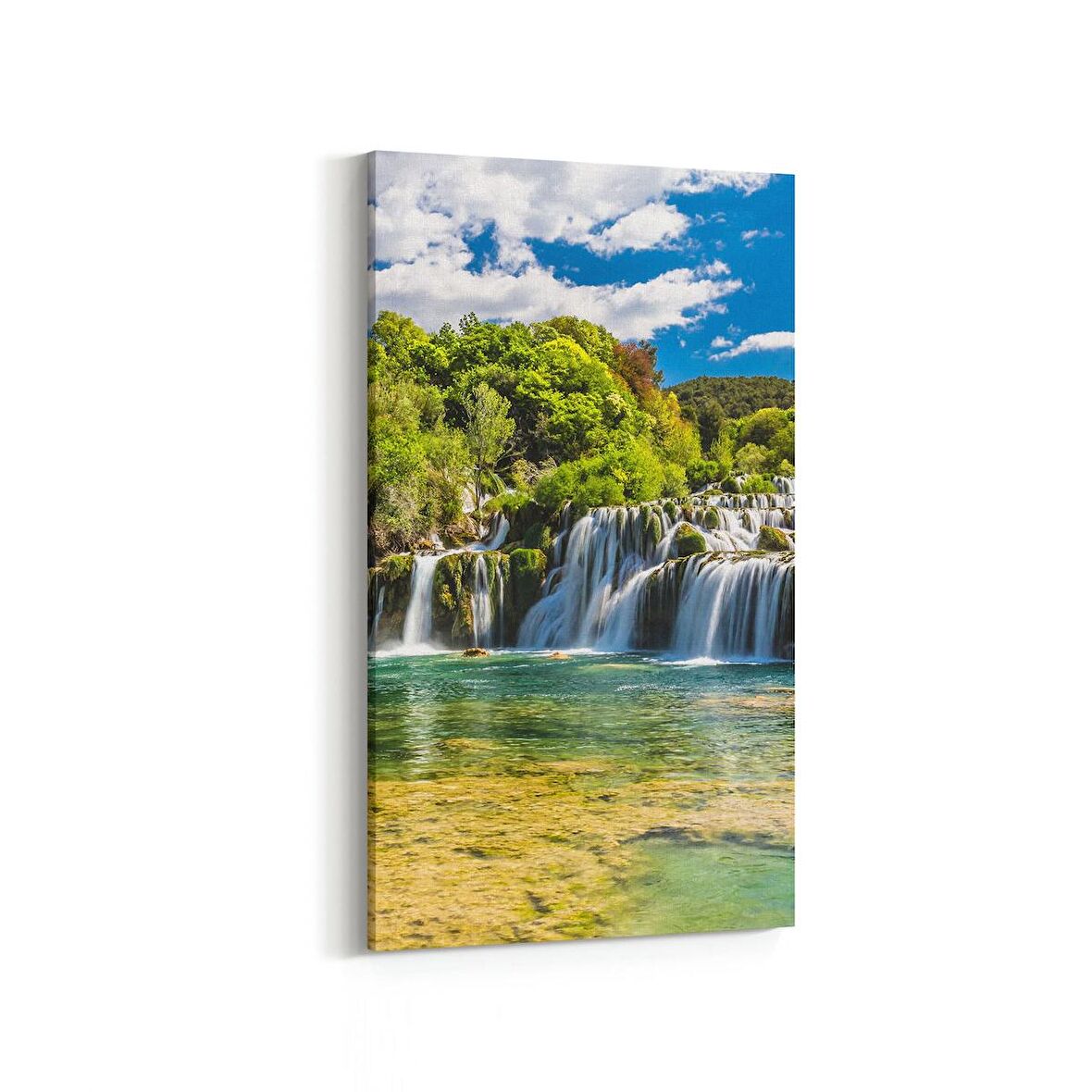 Olla 13995DD Doğa / Manzara Görseli Dikey Dar Kanvas Tablo (Ölçü: 40X80)