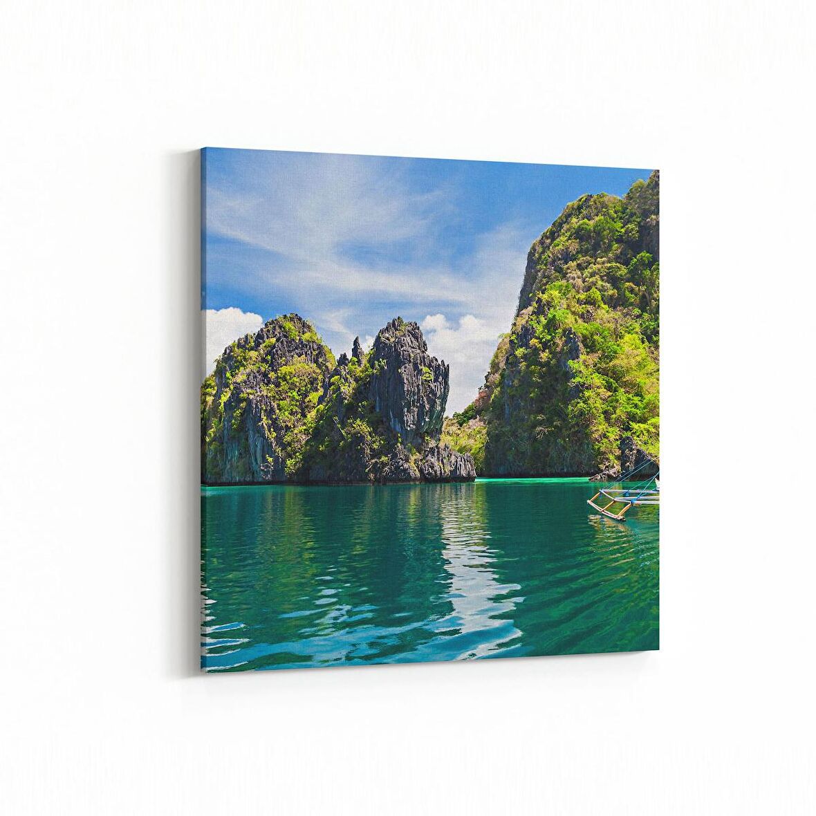 Olla 14041K Doğa / Manzara Görseli Kare Kanvas Tablo (Ölçü: 30X30)