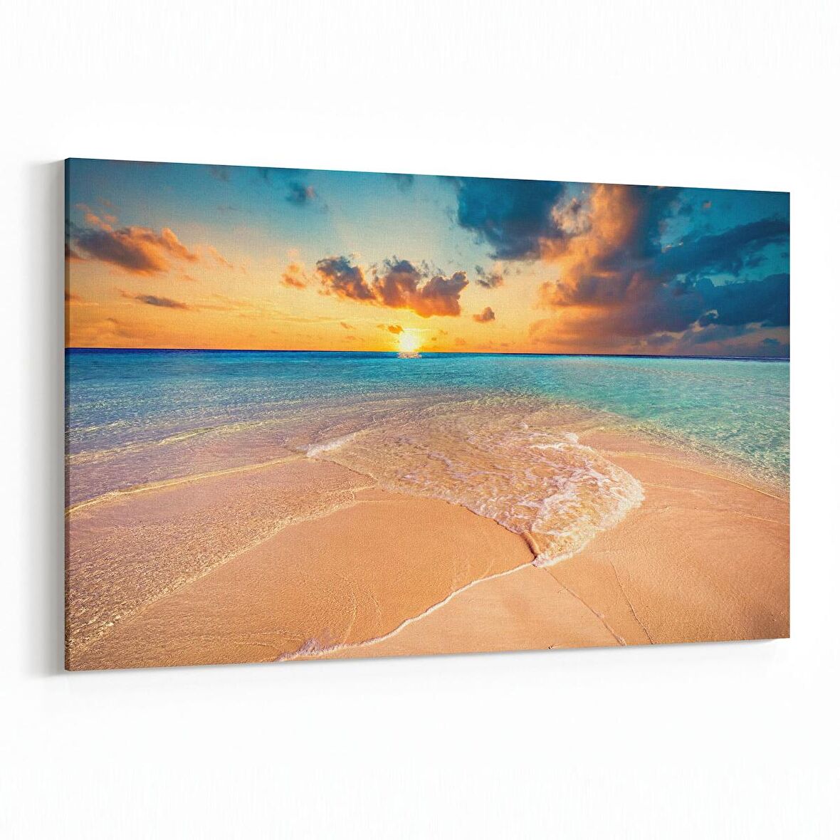 Olla 16068Y Günbatımı Görseli Yatay Kanvas Tablo (Ölçü: 70X50)