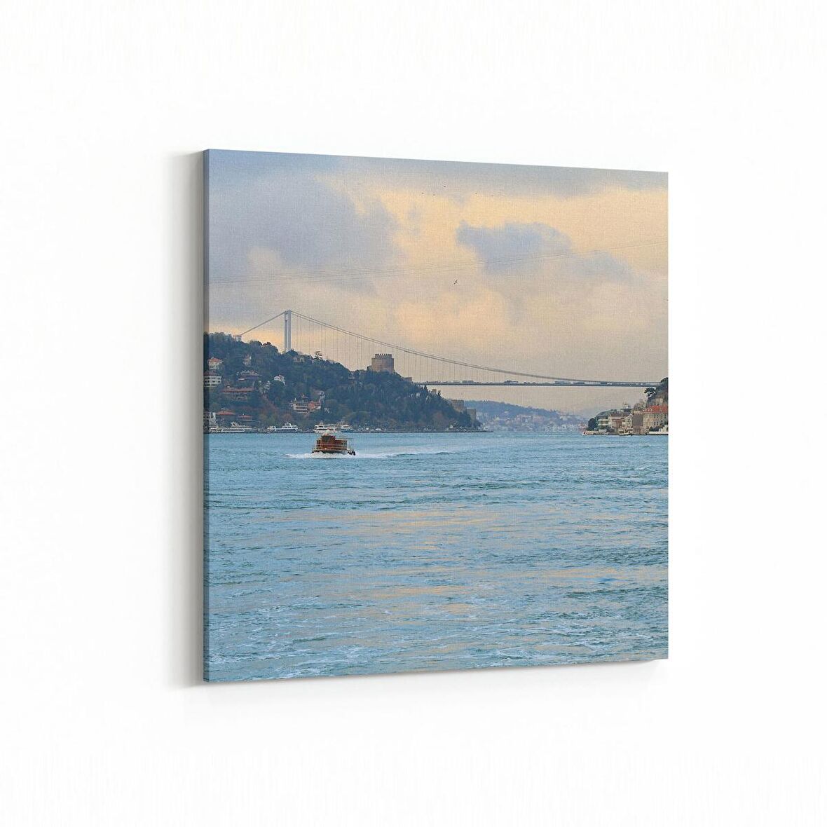 Olla 18394K Yapı Görseli Kare Kanvas Tablo (Ölçü: 30X30)