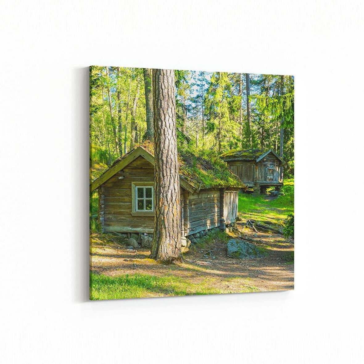 Olla 18767K Yapı Görseli Kare Kanvas Tablo (Ölçü: 25X25)