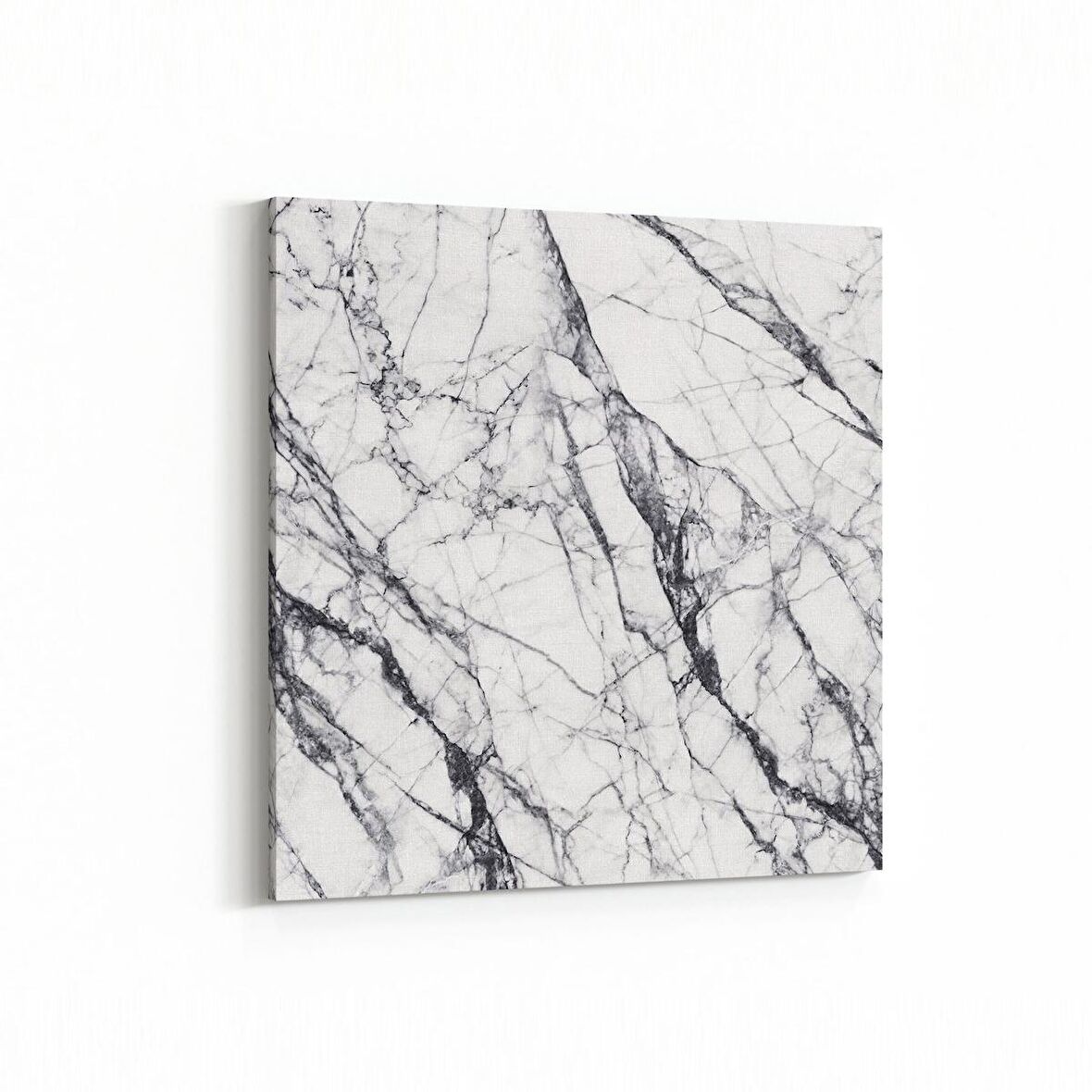 Olla 16724K Mermer Desen Görsel Kare Kanvas Tablo (Ölçü: 30X30)