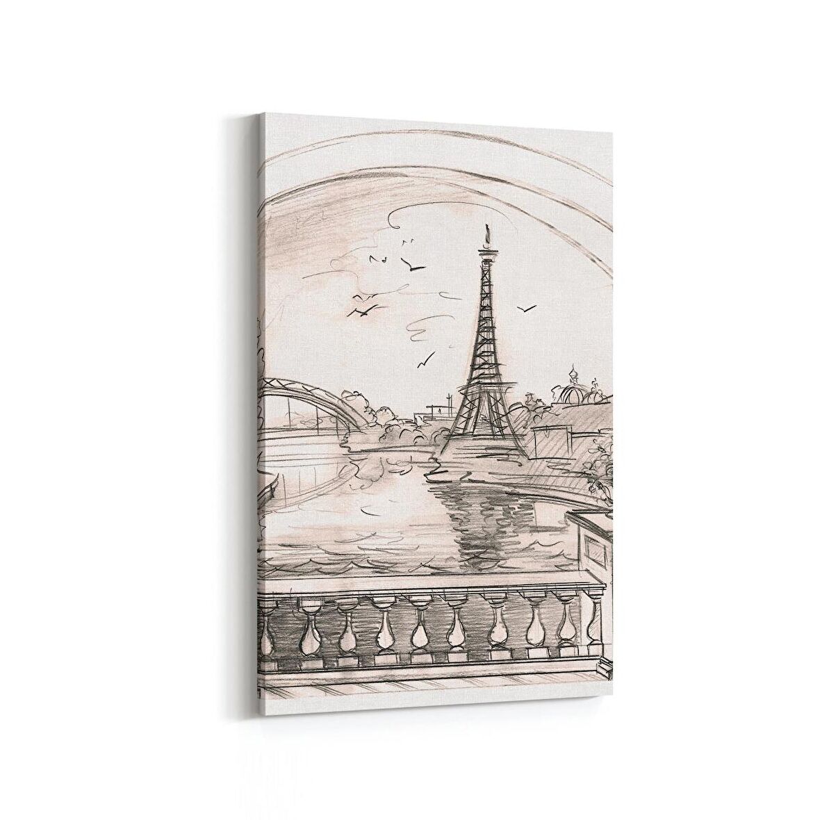 Olla 17779D Yağlı Boya Görseli Dikey Kanvas Tablo (Ölçü: 100X150)