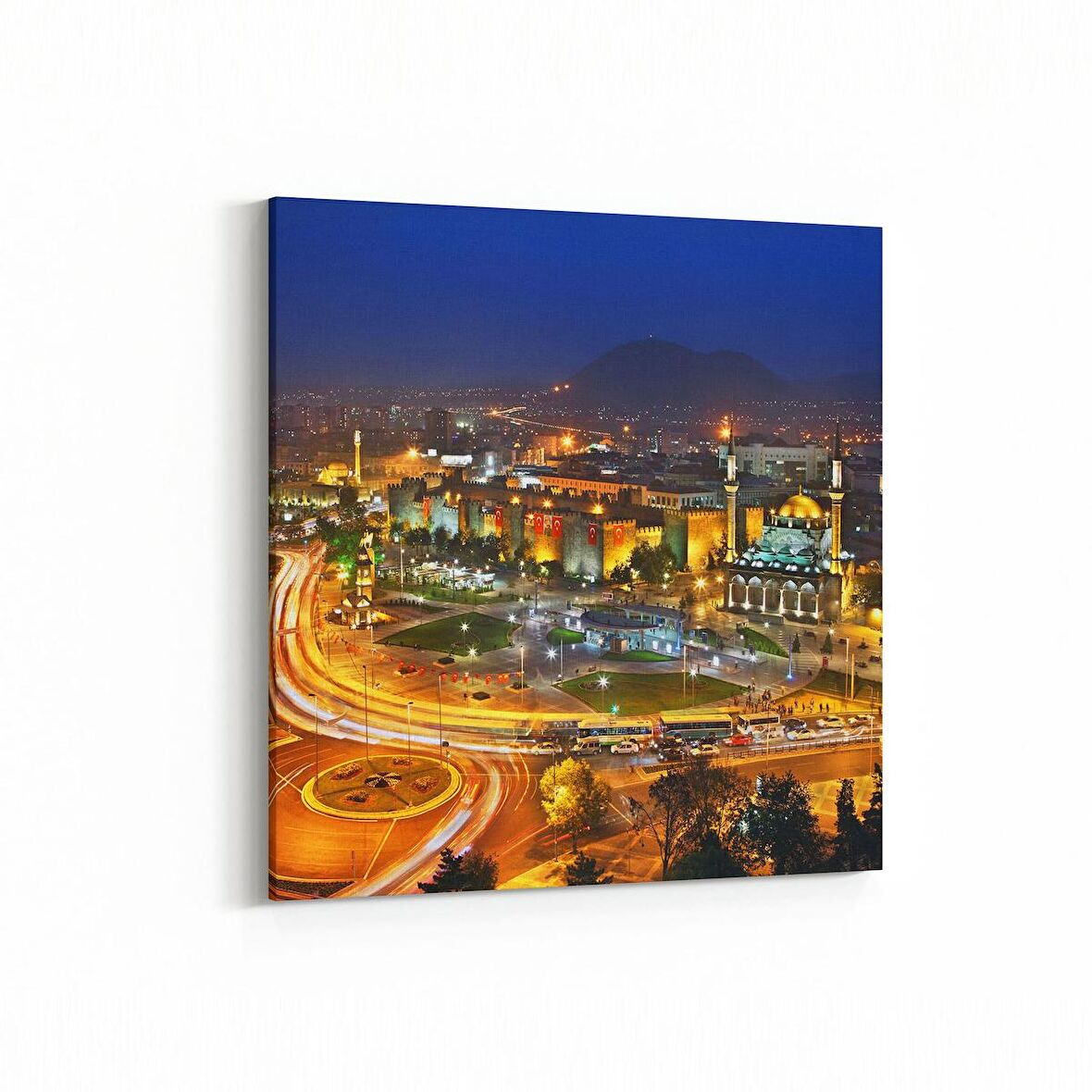 Olla 18887K Yapı Görseli Kare Kanvas Tablo (Ölçü: 40X40)