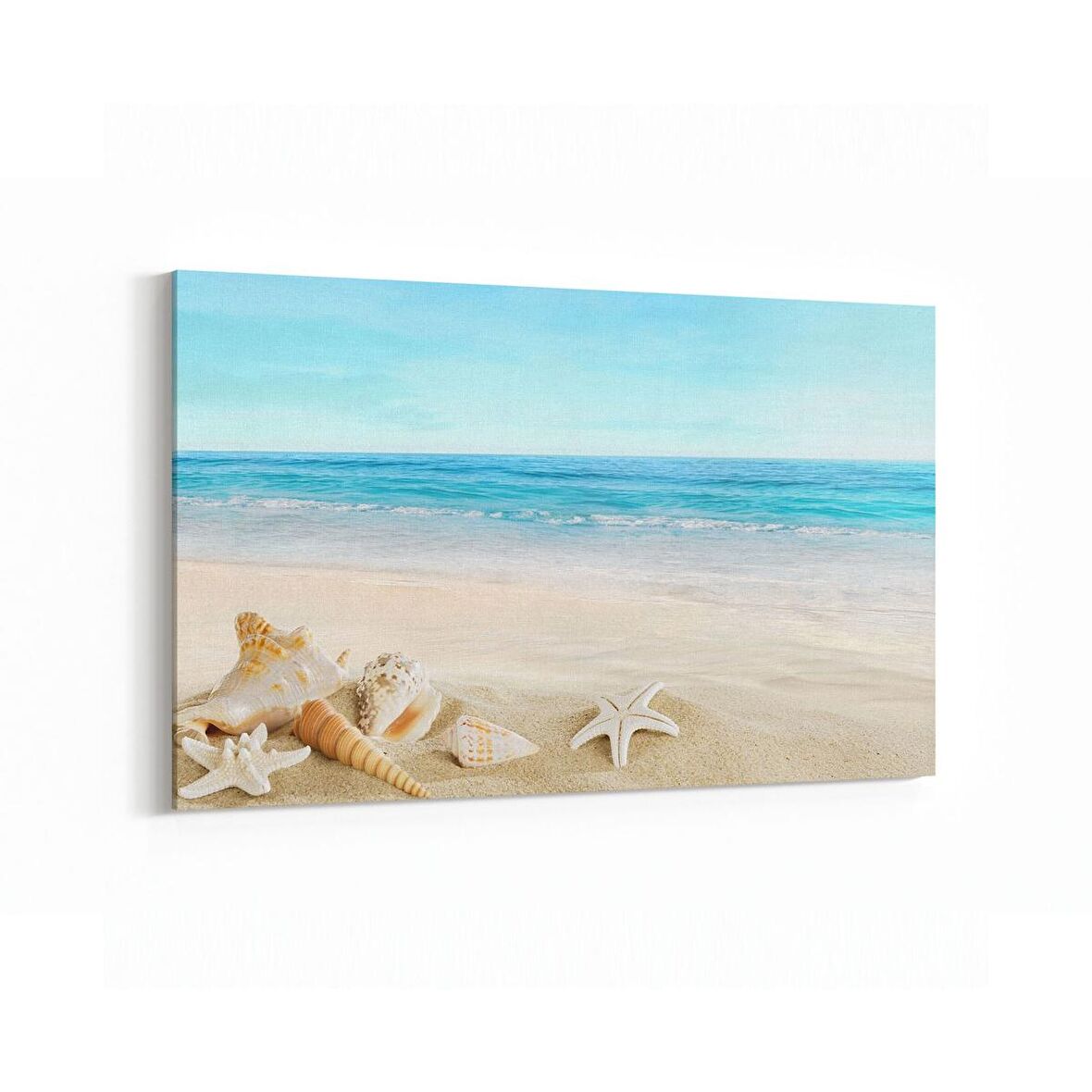 Olla 16411Y Kumsal / Sahil Görseli Yatay Kanvas Tablo (Ölçü: 150X100)