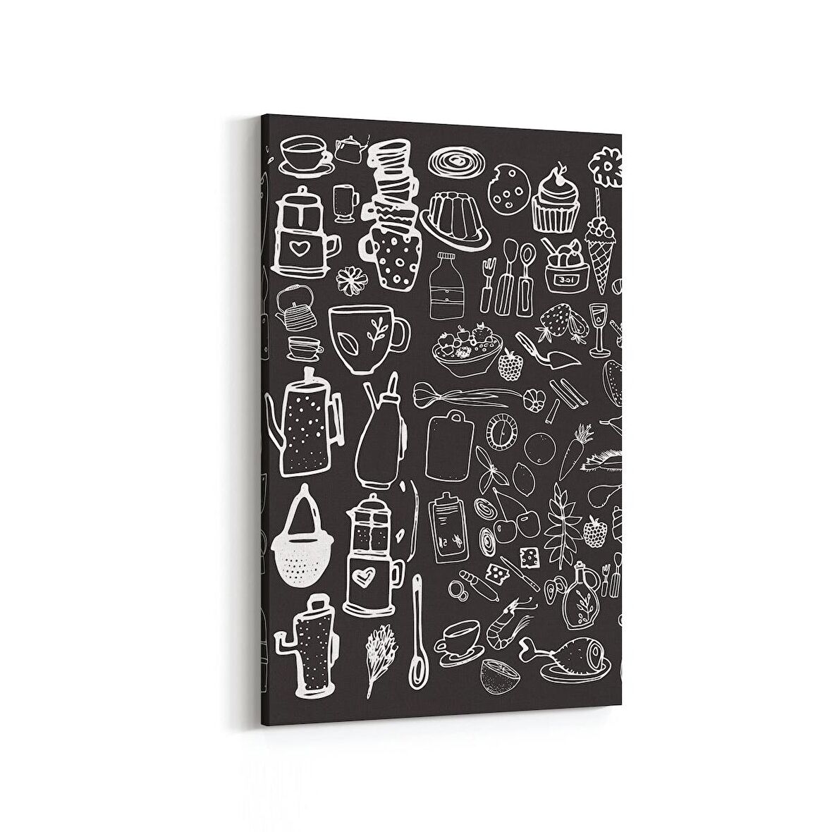 Olla 15262D Gıda Görseli Dikey Kanvas Tablo (Ölçü: 60X90)