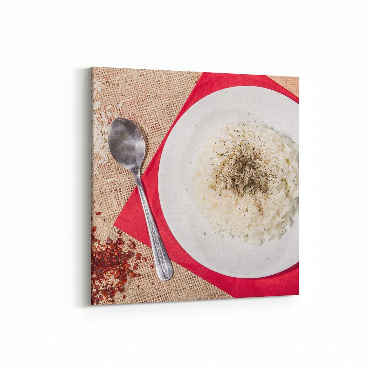 Olla 15171K Gıda Görseli Kare Kanvas Tablo (Ölçü: 25X25)